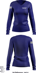 Clayton Police Department 94979488 Women's Long Sleeve V-neck Shirt - 1