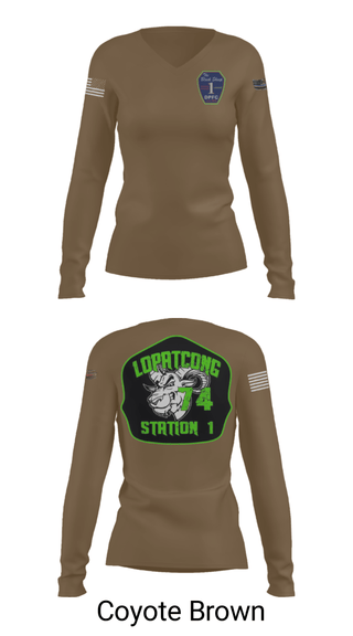 Women's Long Sleeve Vneck Shirt, , Fire Department, Teamtime, Team time, sublimation, custom sports apparel, team uniforms, spirit wear, spiritwear, sports uniforms, custom shirts, team store, custom team store, fundraiser sports, apparel fundraiser