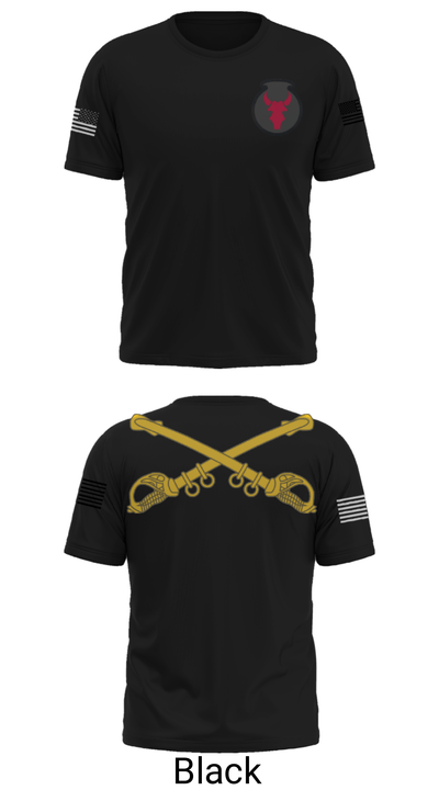 1-145th Armor 33702857 Short Sleeve Performance Shirt - 33