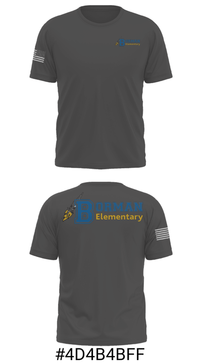 Frank Borman School 72819267 Short Sleeve Performance Shirt - 30
