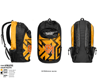 Gear Bag, Oakland Mills High School Basketball, Women's Basketball, Teamtime, Team time, sublimation, custom sports apparel, team uniforms, spirit wear, spiritwear, sports uniforms, custom shirts, team store, custom team store, fundraiser sports, apparel fundraiser