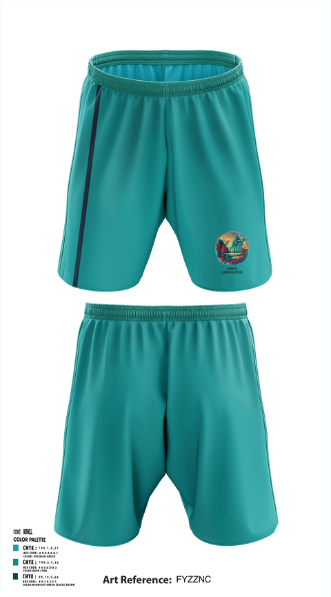 Athletic Shorts With Pockets, Family’s Landscaping, , Teamtime, Team time, sublimation, custom sports apparel, team uniforms, spirit wear, spiritwear, sports uniforms, custom shirts, team store, custom team store, fundraiser sports, apparel fundraiser