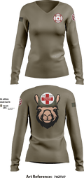 Alpha Company, WBAMC 94187438 Women's Long Sleeve V-neck Shirt - 9