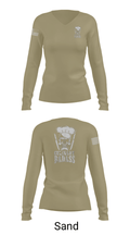 776 Brigade Engineer Batallion 36594934 Women's Long Sleeve V-neck Shirt - 40