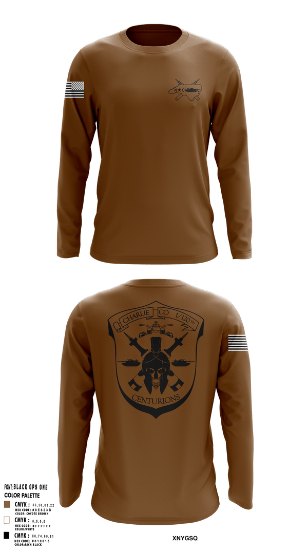 Long Sleeve Performance Shirt, Charlie Co 1/120th, Army, Teamtime, Team time, sublimation, custom sports apparel, team uniforms, spirit wear, spiritwear, sports uniforms, custom shirts, team store, custom team store, fundraiser sports, apparel fundraiser