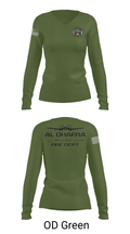 ADAB Fire 68876510 Women's Long Sleeve V-neck Shirt - 40