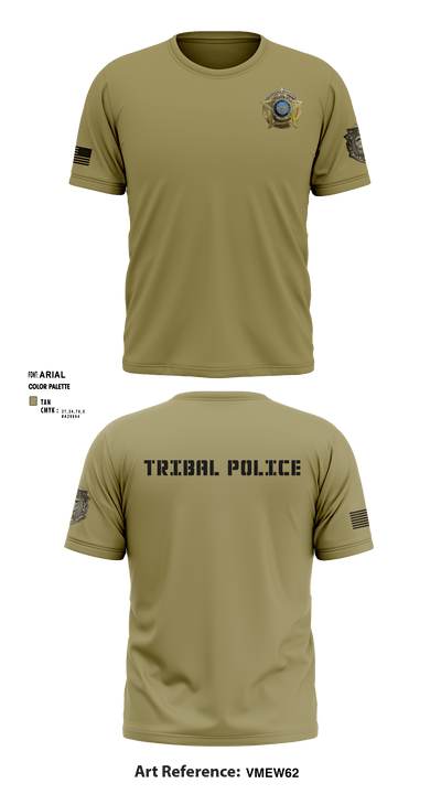 Eastern Shawnee Tribal Police 73684193 Short Sleeve Performance Shirt - 2 (1)