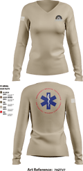 Postfontaine Medical 17094937 Women's Long Sleeve V-neck Shirt - 3