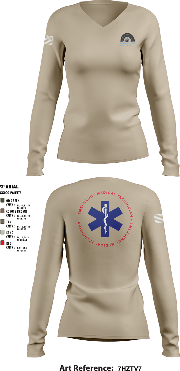 Women's Long Sleeve Vneck Shirt, , Fire Department, Teamtime, Team time, sublimation, custom sports apparel, team uniforms, spirit wear, spiritwear, sports uniforms, custom shirts, team store, custom team store, fundraiser sports, apparel fundraiser