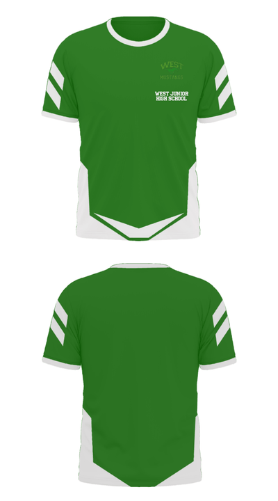 West Junior High School 88605440 Short Sleeve Performance Polo - 26