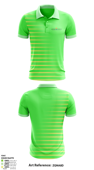 Landmark Engineers 37744667 Short Sleeve Performance Polo - 1