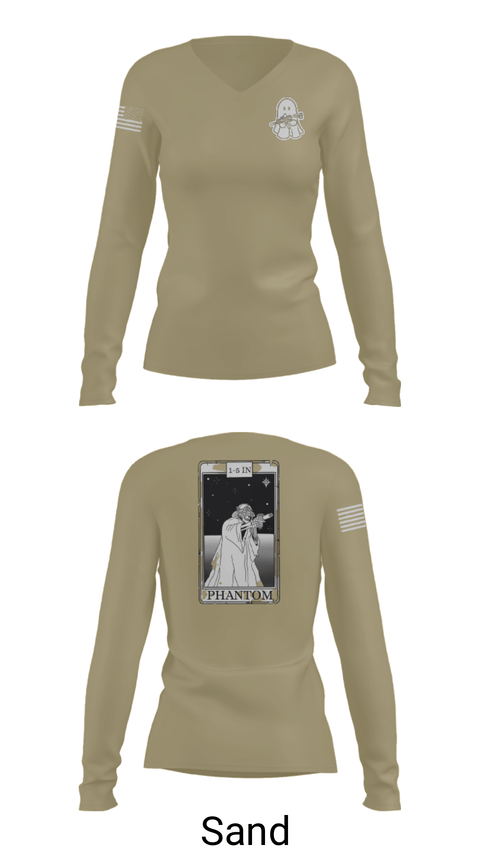 Women's Long Sleeve Vneck Shirt, , Army, Teamtime, Team time, sublimation, custom sports apparel, team uniforms, spirit wear, spiritwear, sports uniforms, custom shirts, team store, custom team store, fundraiser sports, apparel fundraiser
