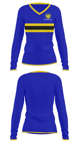 Women's Long Sleeve Vneck Shirt, Harrison Goblins, Spirit Store, Teamtime, Team time, sublimation, custom sports apparel, team uniforms, spirit wear, spiritwear, sports uniforms, custom shirts, team store, custom team store, fundraiser sports, apparel fundraiser