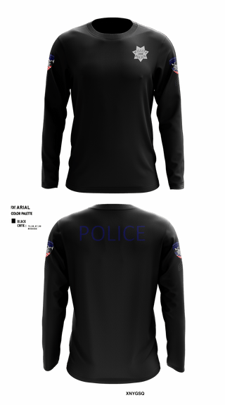 Long Sleeve Performance Shirt, Willits Little Lake JRTF, Police, Teamtime, Team time, sublimation, custom sports apparel, team uniforms, spirit wear, spiritwear, sports uniforms, custom shirts, team store, custom team store, fundraiser sports, apparel fundraiser