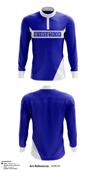 Quarter Zip Jacket, Crestwood Elementary School, Spirit Store, Teamtime, Team time, sublimation, custom sports apparel, team uniforms, spirit wear, spiritwear, sports uniforms, custom shirts, team store, custom team store, fundraiser sports, apparel fundraiser