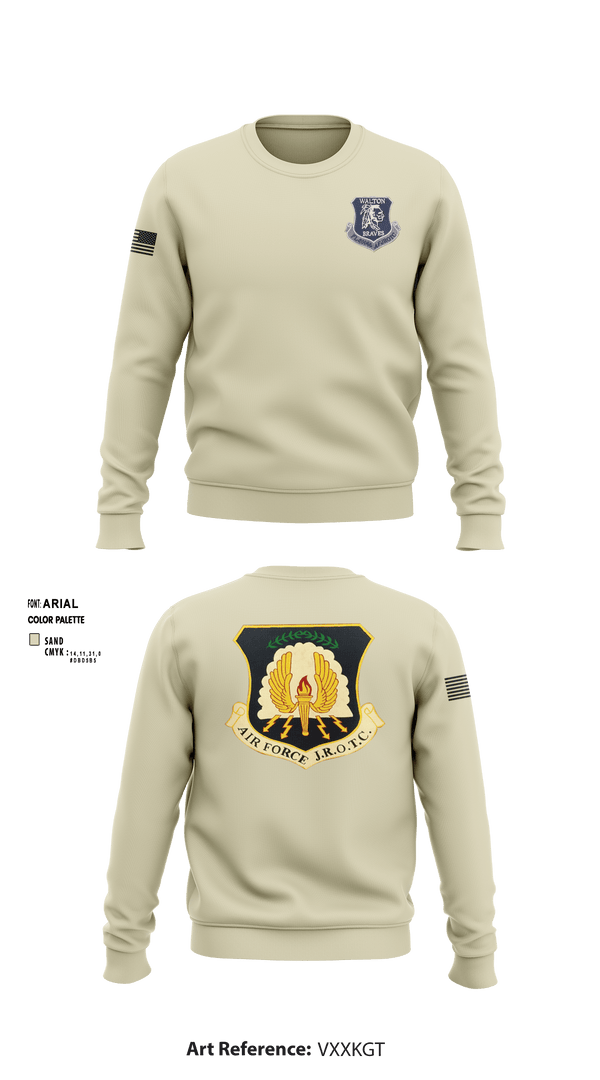 Crew Neck Sweatshirt, , Air Force, Teamtime, Team time, sublimation, custom sports apparel, team uniforms, spirit wear, spiritwear, sports uniforms, custom shirts, team store, custom team store, fundraiser sports, apparel fundraiser