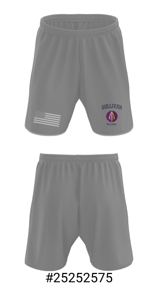Athletic Shorts With Pockets, Sullivan Junior High School Volleyball, Women's Volleyball, Teamtime, Team time, sublimation, custom sports apparel, team uniforms, spirit wear, spiritwear, sports uniforms, custom shirts, team store, custom team store, fundraiser sports, apparel fundraiser