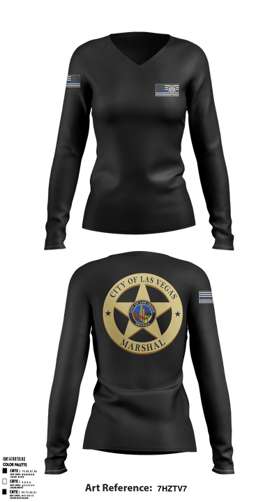 SDRPA 74726956 Women's Long Sleeve V-neck Shirt - 7