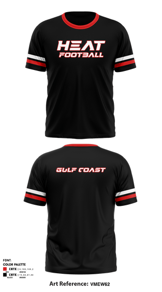 Short Sleeve Performance Shirt, Gulf Coast Heat Flag Football, Football, Teamtime, Team time, sublimation, custom sports apparel, team uniforms, spirit wear, spiritwear, sports uniforms, custom shirts, team store, custom team store, fundraiser sports, apparel fundraiser