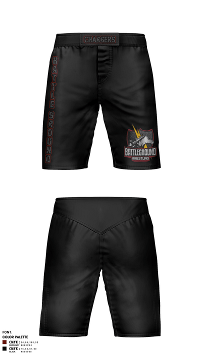 BATTLEGROUND WRESTLING 37344542 Fight Shorts - 4