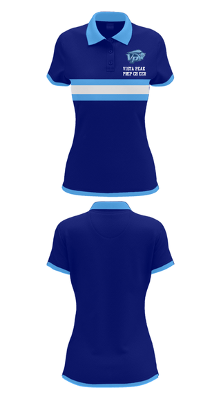 Short Sleeve Performance Polo, Vista Peak Prep Cheer, Cheer, Teamtime, Team time, sublimation, custom sports apparel, team uniforms, spirit wear, spiritwear, sports uniforms, custom shirts, team store, custom team store, fundraiser sports, apparel fundraiser