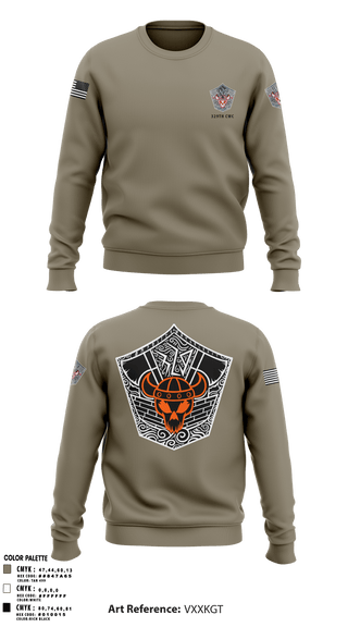 Crew Neck Sweatshirt, 329TH CWC, Army, Teamtime, Team time, sublimation, custom sports apparel, team uniforms, spirit wear, spiritwear, sports uniforms, custom shirts, team store, custom team store, fundraiser sports, apparel fundraiser