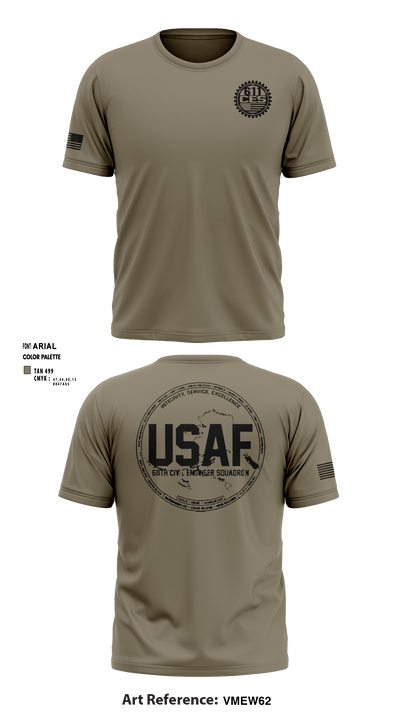 611 CES 65338274 Short Sleeve Performance Shirt - 5