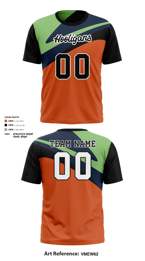 Short Sleeve Performance Shirt, Hooligans, Football, Teamtime, Team time, sublimation, custom sports apparel, team uniforms, spirit wear, spiritwear, sports uniforms, custom shirts, team store, custom team store, fundraiser sports, apparel fundraiser