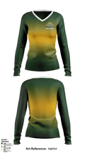 Hamilton Middle School Basketball 55550023 Women's Long Sleeve V-neck Shirt - 38