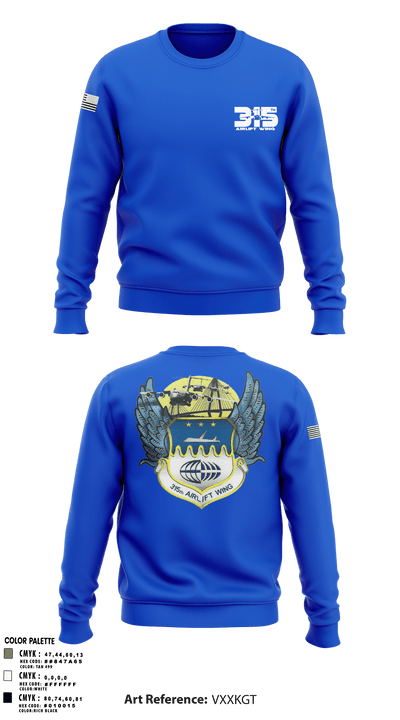 315th Airlift Wing/315th Maintenance Group 82634422 Crew Neck Sweatshirt - 52