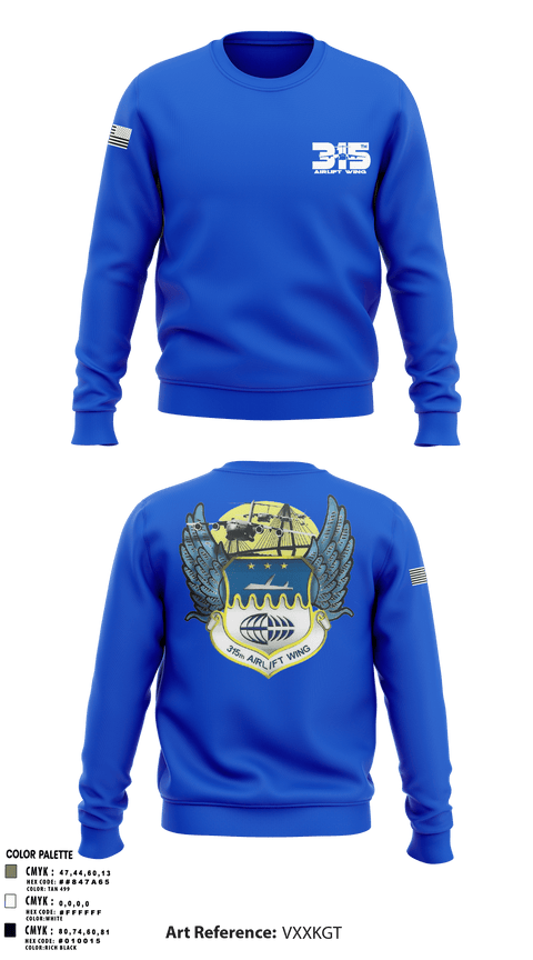 Crew Neck Sweatshirt, , Air Force, Teamtime, Team time, sublimation, custom sports apparel, team uniforms, spirit wear, spiritwear, sports uniforms, custom shirts, team store, custom team store, fundraiser sports, apparel fundraiser