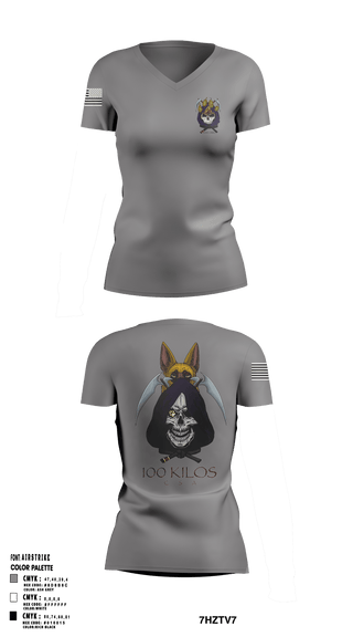 Women's Short Sleeve Vneck Shirt, 100 kilos, , Teamtime, Team time, sublimation, custom sports apparel, team uniforms, spirit wear, spiritwear, sports uniforms, custom shirts, team store, custom team store, fundraiser sports, apparel fundraiser