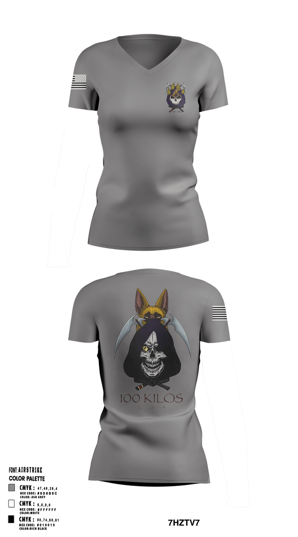 Women's Short Sleeve Vneck Shirt, 100 kilos, , Teamtime, Team time, sublimation, custom sports apparel, team uniforms, spirit wear, spiritwear, sports uniforms, custom shirts, team store, custom team store, fundraiser sports, apparel fundraiser
