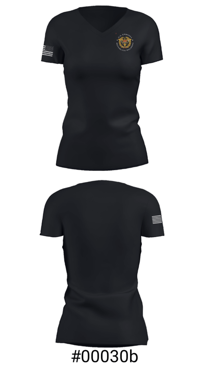 Detachment Republica Moldova 57338540 Women's Short Sleeve V-neck Shirt - 18
