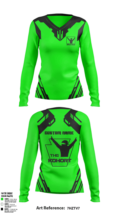 The Kohort 26796532 Women's Long Sleeve V-neck Shirt - 11