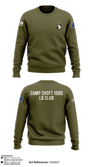 Crew Neck Sweatshirt, , Army, Teamtime, Team time, sublimation, custom sports apparel, team uniforms, spirit wear, spiritwear, sports uniforms, custom shirts, team store, custom team store, fundraiser sports, apparel fundraiser