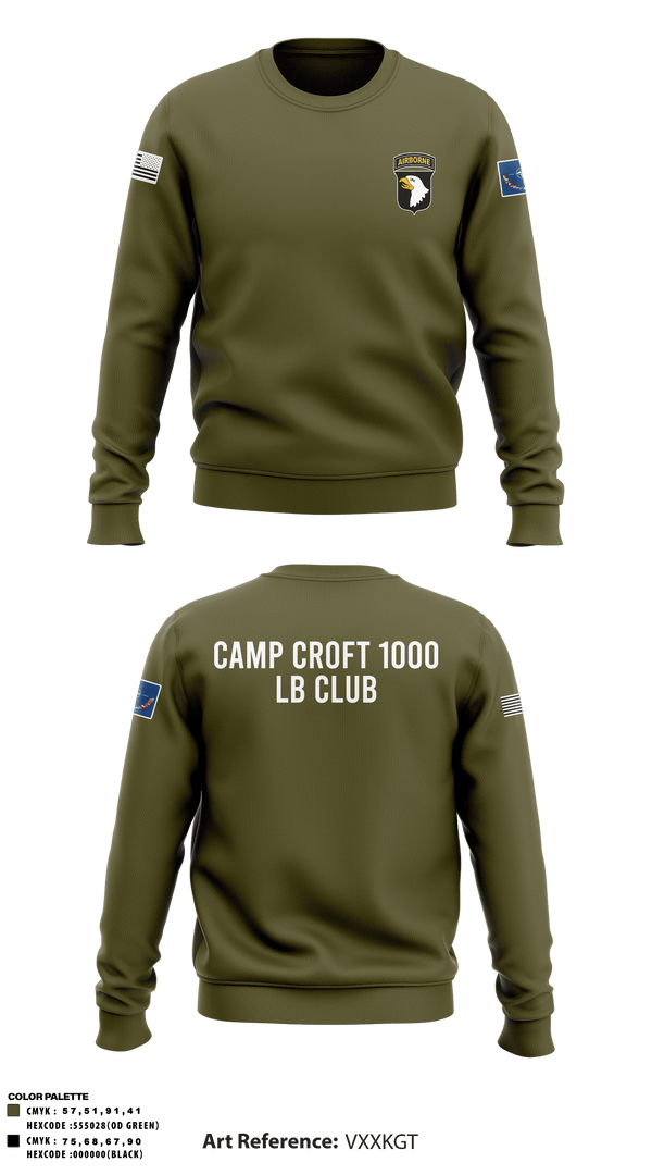 Crew Neck Sweatshirt, , Army, Teamtime, Team time, sublimation, custom sports apparel, team uniforms, spirit wear, spiritwear, sports uniforms, custom shirts, team store, custom team store, fundraiser sports, apparel fundraiser