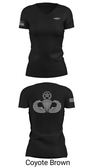 Women's Short Sleeve Vneck Shirt, , Army, Teamtime, Team time, sublimation, custom sports apparel, team uniforms, spirit wear, spiritwear, sports uniforms, custom shirts, team store, custom team store, fundraiser sports, apparel fundraiser