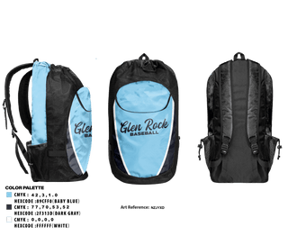 Gear Bag, Glen Rock Panthers 12U, Baseball, Teamtime, Team time, sublimation, custom sports apparel, team uniforms, spirit wear, spiritwear, sports uniforms, custom shirts, team store, custom team store, fundraiser sports, apparel fundraiser