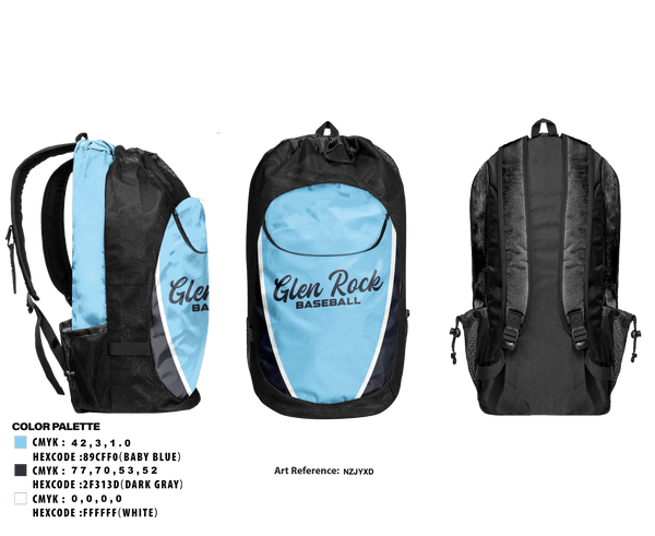 Gear Bag, Glen Rock Panthers 12U, Baseball, Teamtime, Team time, sublimation, custom sports apparel, team uniforms, spirit wear, spiritwear, sports uniforms, custom shirts, team store, custom team store, fundraiser sports, apparel fundraiser