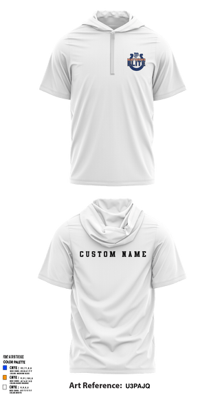 Short Sleeve Performance Shirt with hood, Matthews Elite, Football, Teamtime, Team time, sublimation, custom sports apparel, team uniforms, spirit wear, spiritwear, sports uniforms, custom shirts, team store, custom team store, fundraiser sports, apparel fundraiser