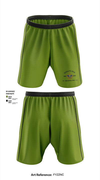 BSA Scouts 30546872 Athletic Shorts With Pockets - 1