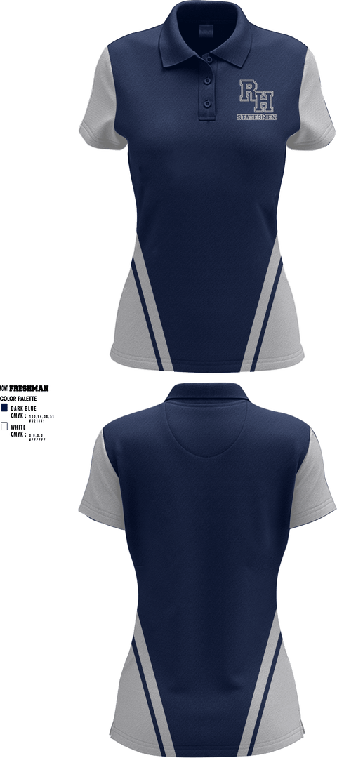 Women's Short Sleeve Performance Polo, Randolph-Henry High School Wrestling, Wrestling, Teamtime, Team time, sublimation, custom sports apparel, team uniforms, spirit wear, spiritwear, sports uniforms, custom shirts, team store, custom team store, fundraiser sports, apparel fundraiser