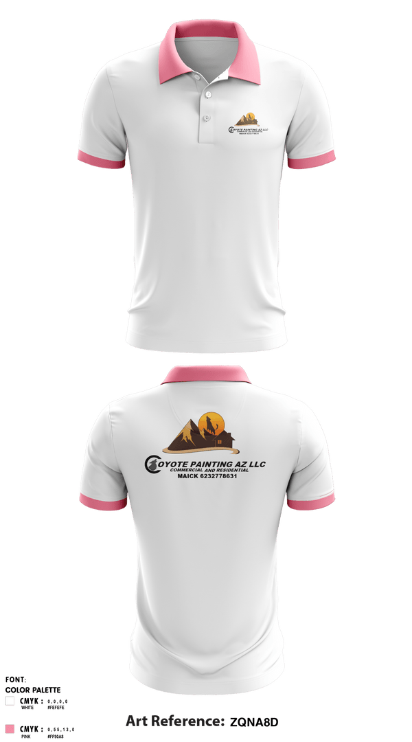 Short Sleeve Performance Polo, Coyote paintin az llc, , Teamtime, Team time, sublimation, custom sports apparel, team uniforms, spirit wear, spiritwear, sports uniforms, custom shirts, team store, custom team store, fundraiser sports, apparel fundraiser