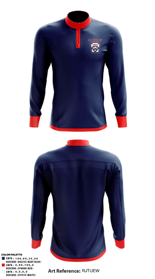 Quarter Zip Jacket, Arizona District 6 Little League Baseball, Baseball, Teamtime, Team time, sublimation, custom sports apparel, team uniforms, spirit wear, spiritwear, sports uniforms, custom shirts, team store, custom team store, fundraiser sports, apparel fundraiser