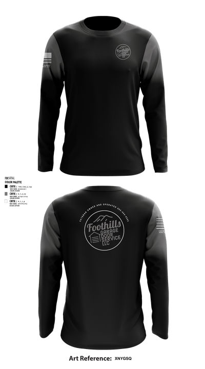 Foothills Garage Door Service LLCFoothills Garage Door Service LLC 48606491 Long Sleeve Performance Shirt - 1