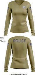 Willits Little Lake JRTF 70658416 Women's Long Sleeve V-neck Shirt - 19