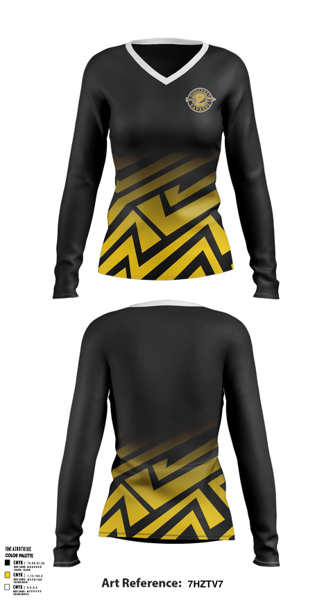 Women's Long Sleeve Vneck Shirt, Sigourney Senior High School Basketball, Women's Basketball, Teamtime, Team time, sublimation, custom sports apparel, team uniforms, spirit wear, spiritwear, sports uniforms, custom shirts, team store, custom team store, fundraiser sports, apparel fundraiser