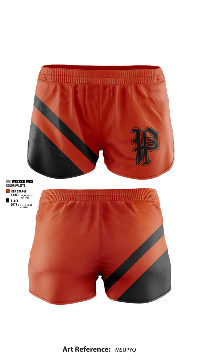 Pleasantville High School Cheer 14927259 Women's Shorts - 1