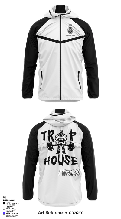 Trap House Fitness 35010693 Windbreaker - 2